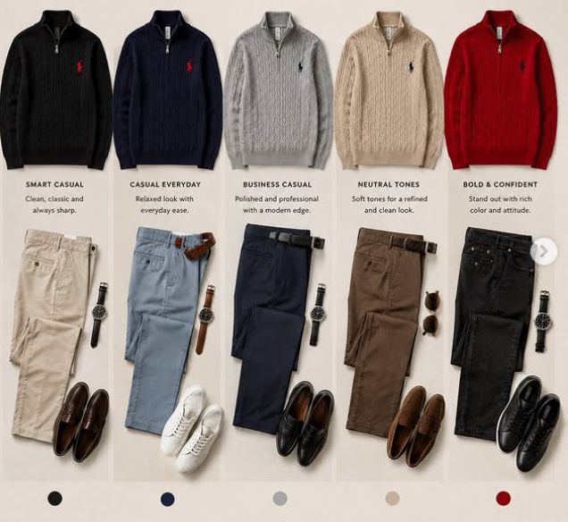 Quarter zip styling guide