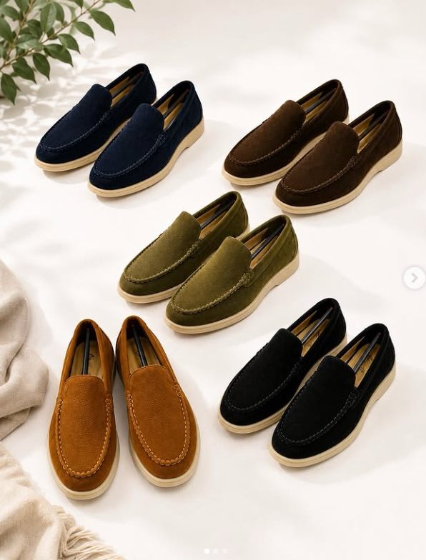 Suede loafers